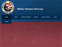 Tablet Screenshot of militaryveteransadvocacy.org